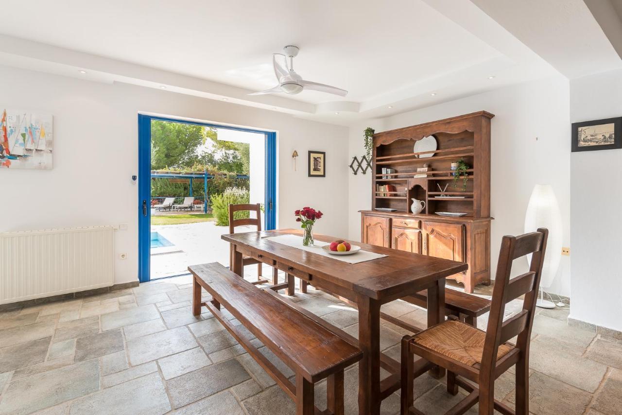 Summer Villa Pasiphae Private Pool - Bbq -Beach 2Min Sounion Bagian luar foto