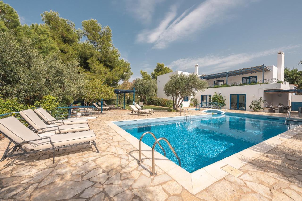 Summer Villa Pasiphae Private Pool - Bbq -Beach 2Min Sounion Bagian luar foto