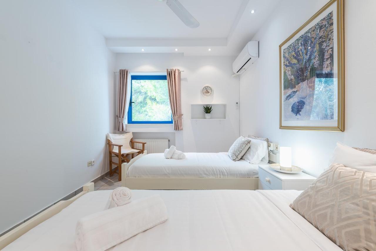 Summer Villa Pasiphae Private Pool - Bbq -Beach 2Min Sounion Bagian luar foto