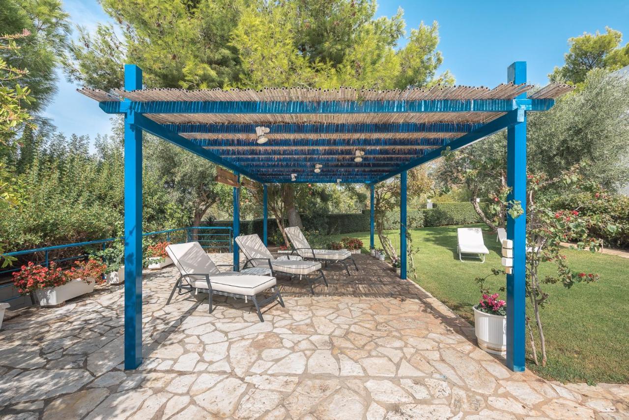 Summer Villa Pasiphae Private Pool - Bbq -Beach 2Min Sounion Bagian luar foto