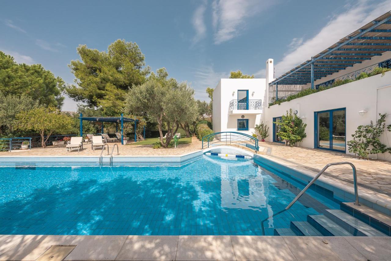 Summer Villa Pasiphae Private Pool - Bbq -Beach 2Min Sounion Bagian luar foto