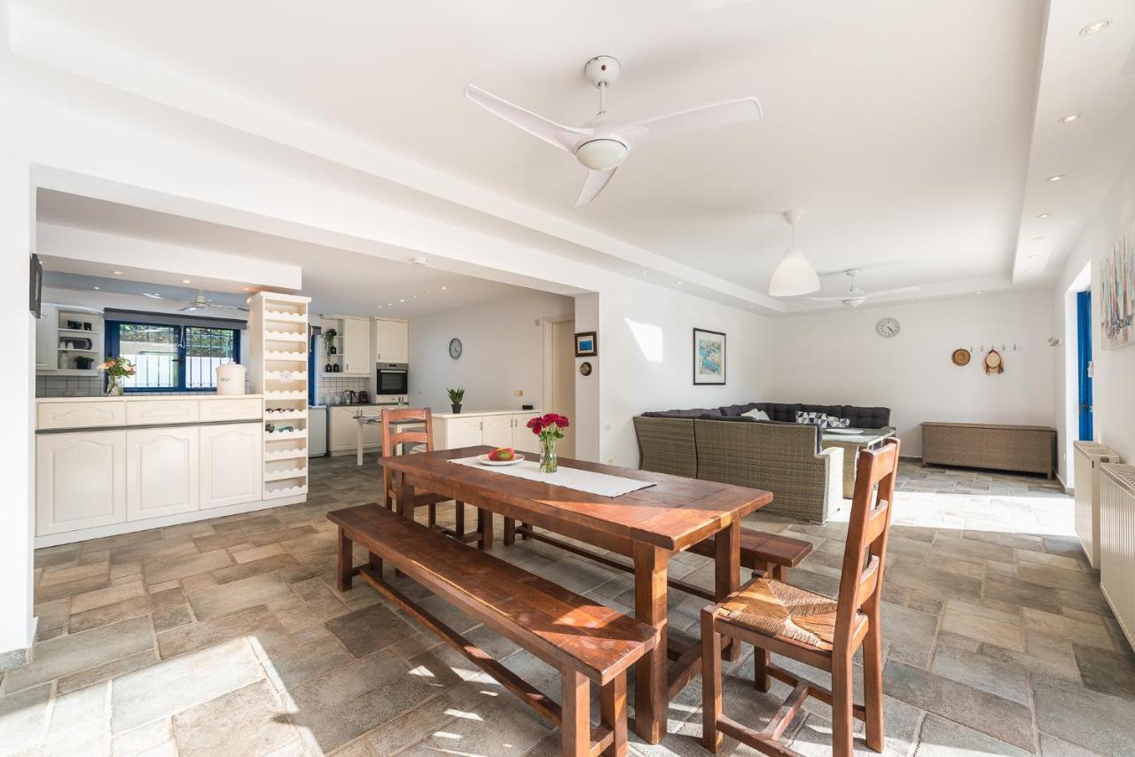 Summer Villa Pasiphae Private Pool - Bbq -Beach 2Min Sounion Bagian luar foto